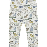 Minymo Marshmallow White Bukser AOP