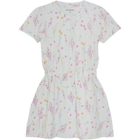 Minymo Wan Blue Kjole AOP