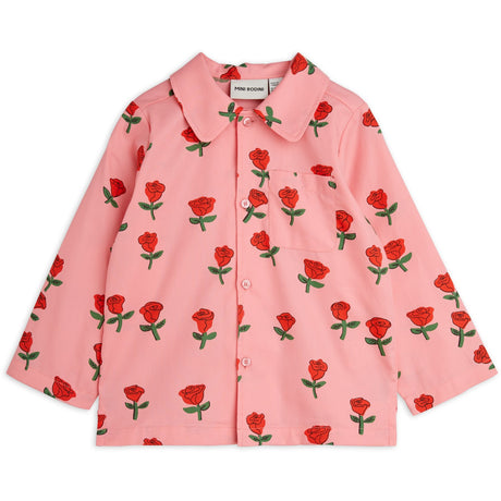 Mini Rodini Pink Roses AOP Woven Shirt