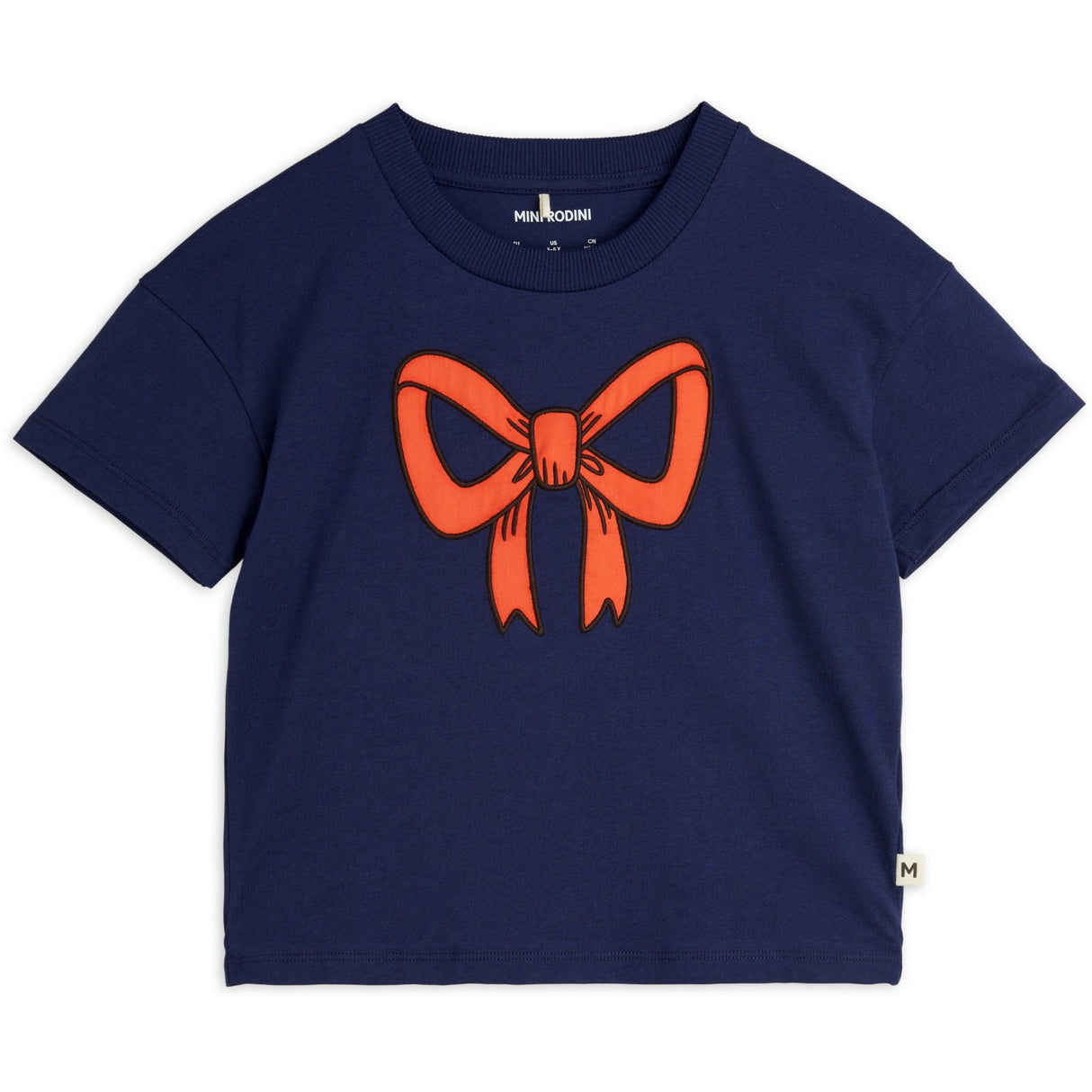 Mini Rodini Blue Bow Application T-Shirt