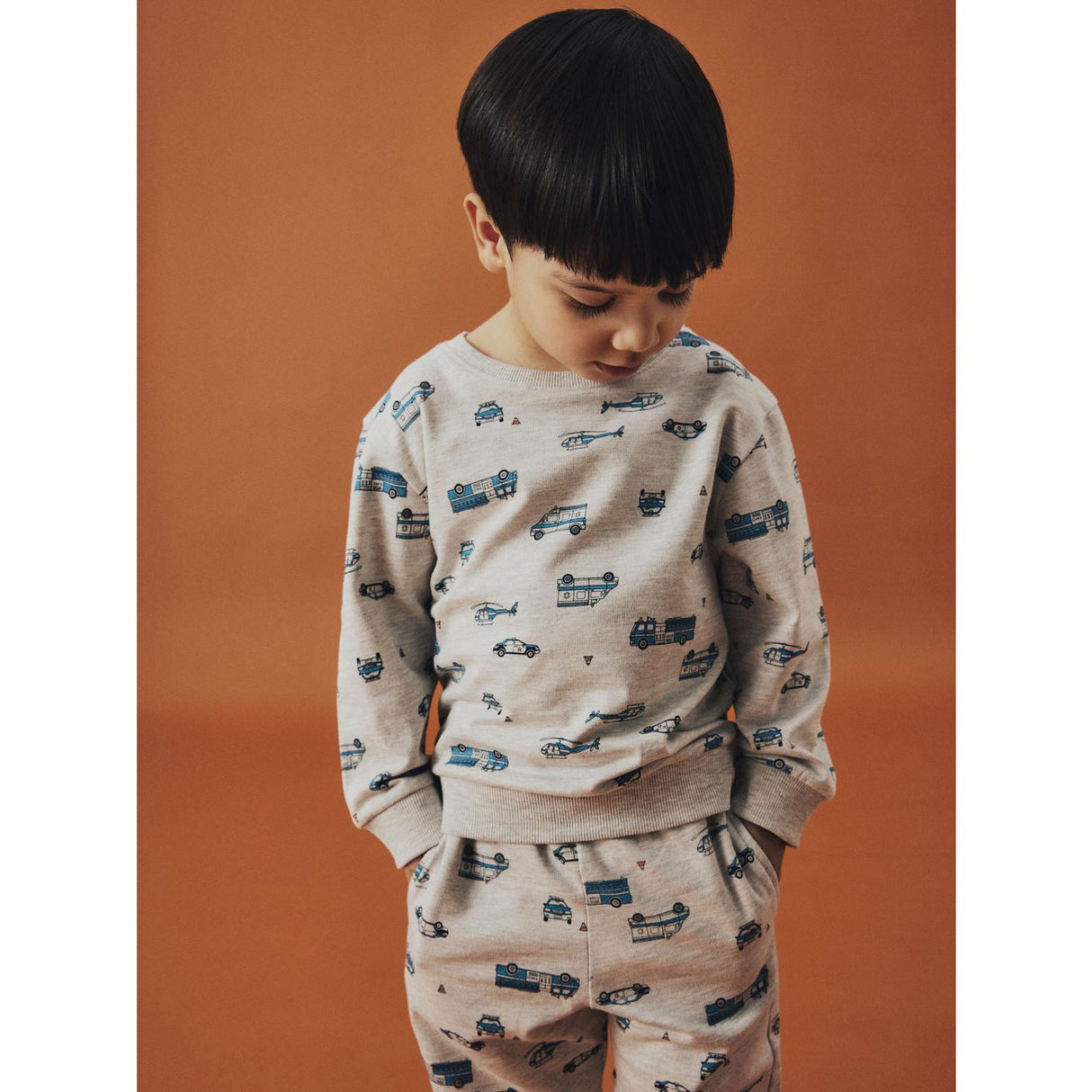 Name It Light Grey Melange Troy Regular Collegegenser