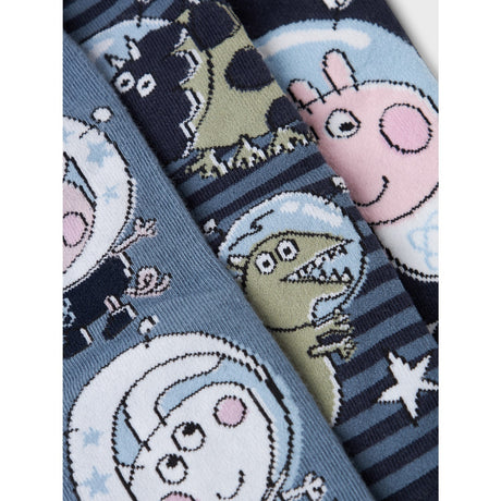 Name It Navy Blazer Depak Peppa Pig 3-pack Socks