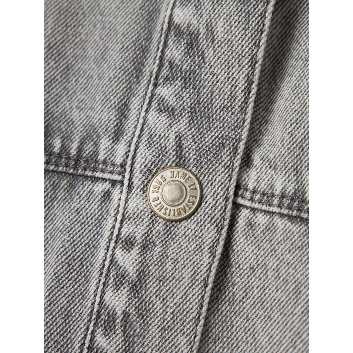 Name It Light Grey Denim Gloria Denim Embroidery Jacket