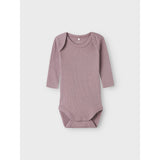 Name It Keepsake Lilac Body 3-pakning Solid Rib