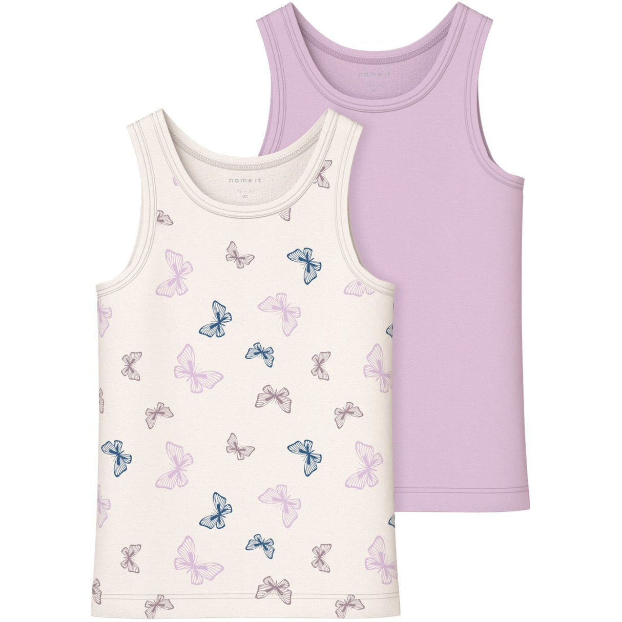 Name It Jet Stream Tank Topp 2-pakning Jet Stream Butterfly Noos