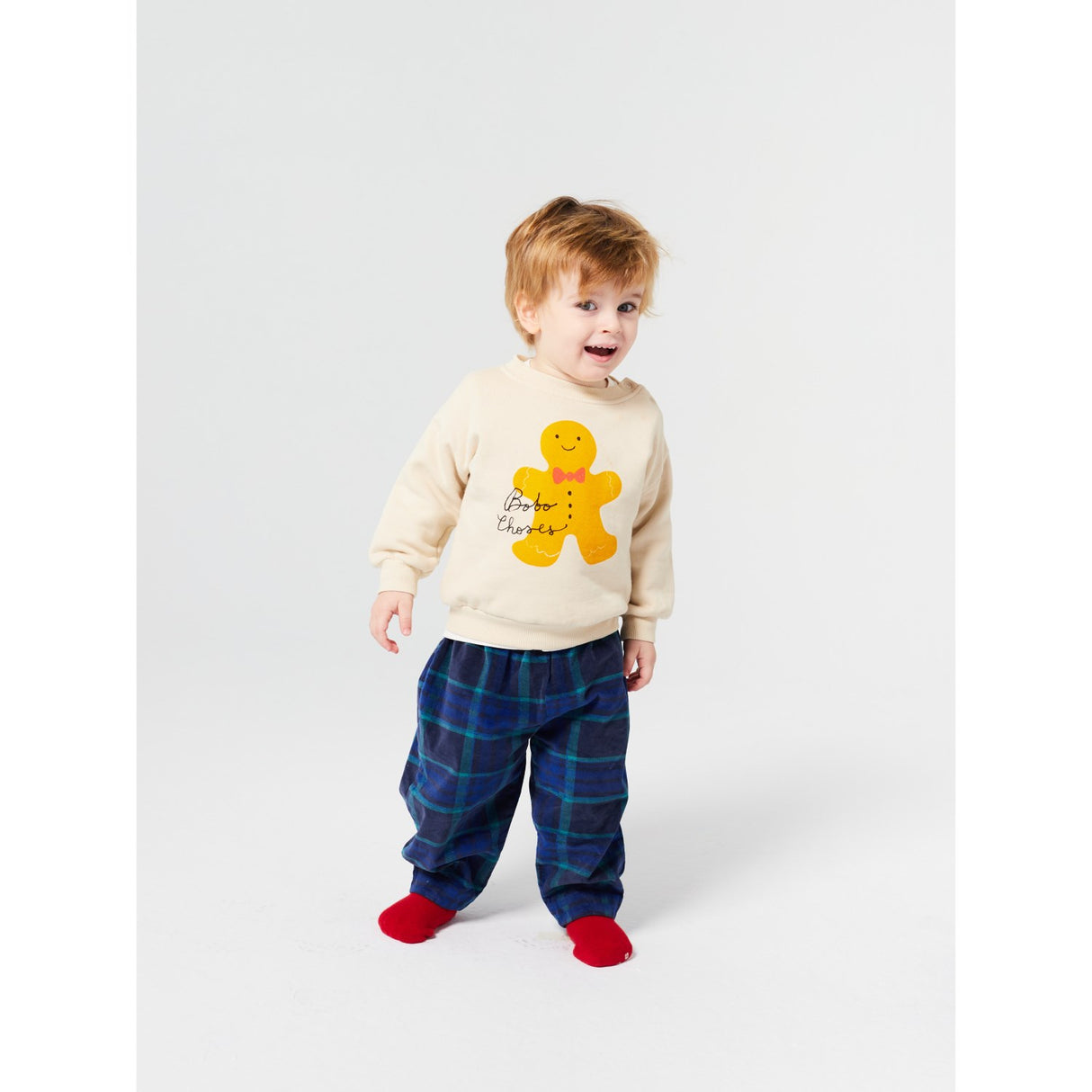 Bobo Choses Offwhite Baby Gingerbread Collegegenser