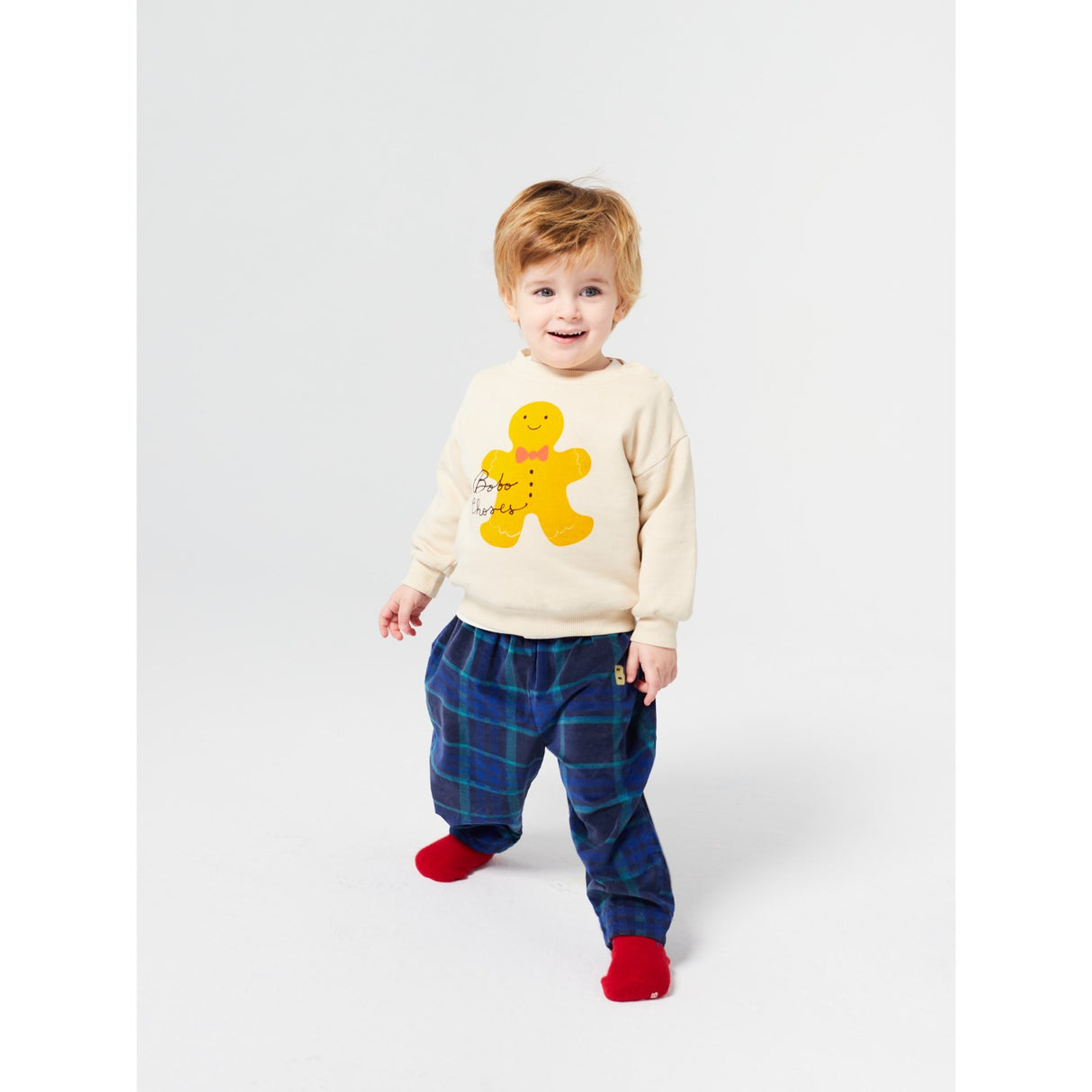 Bobo Choses Offwhite Baby Gingerbread Collegegenser