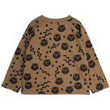 Mini Rodini Brown Squiggly Cats AOP Bluse