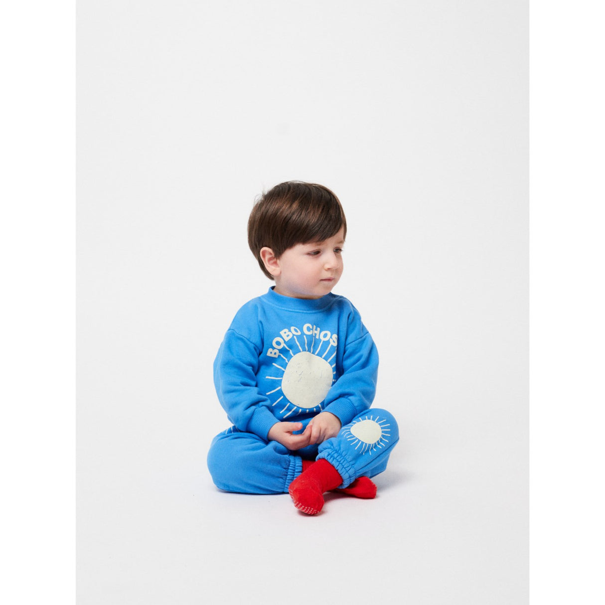 Bobo Choses Turquoise Baby Bobo Choses Sun Turquoise Collegegenser