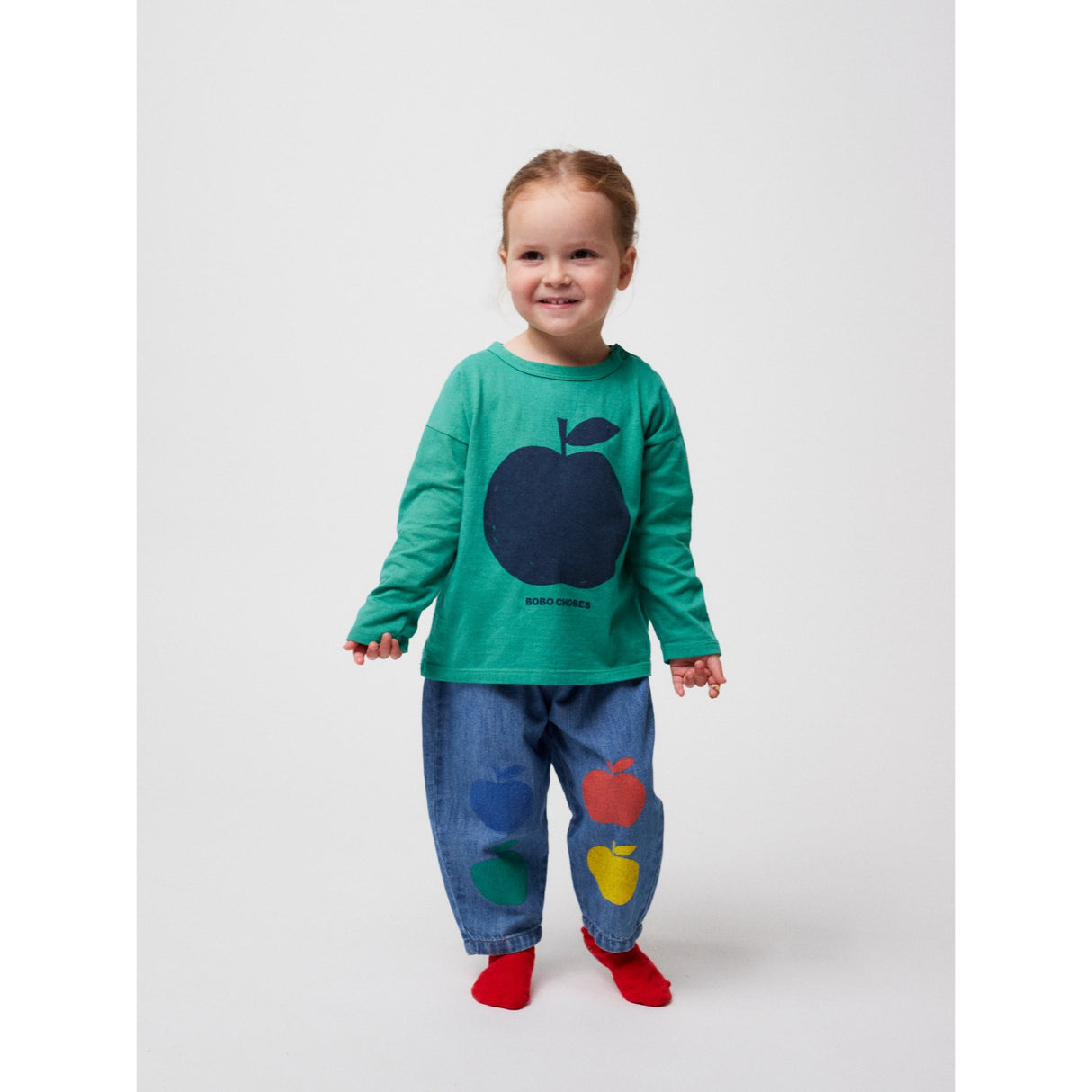 Bobo Choses Green Baby Poma Green T-Shirt