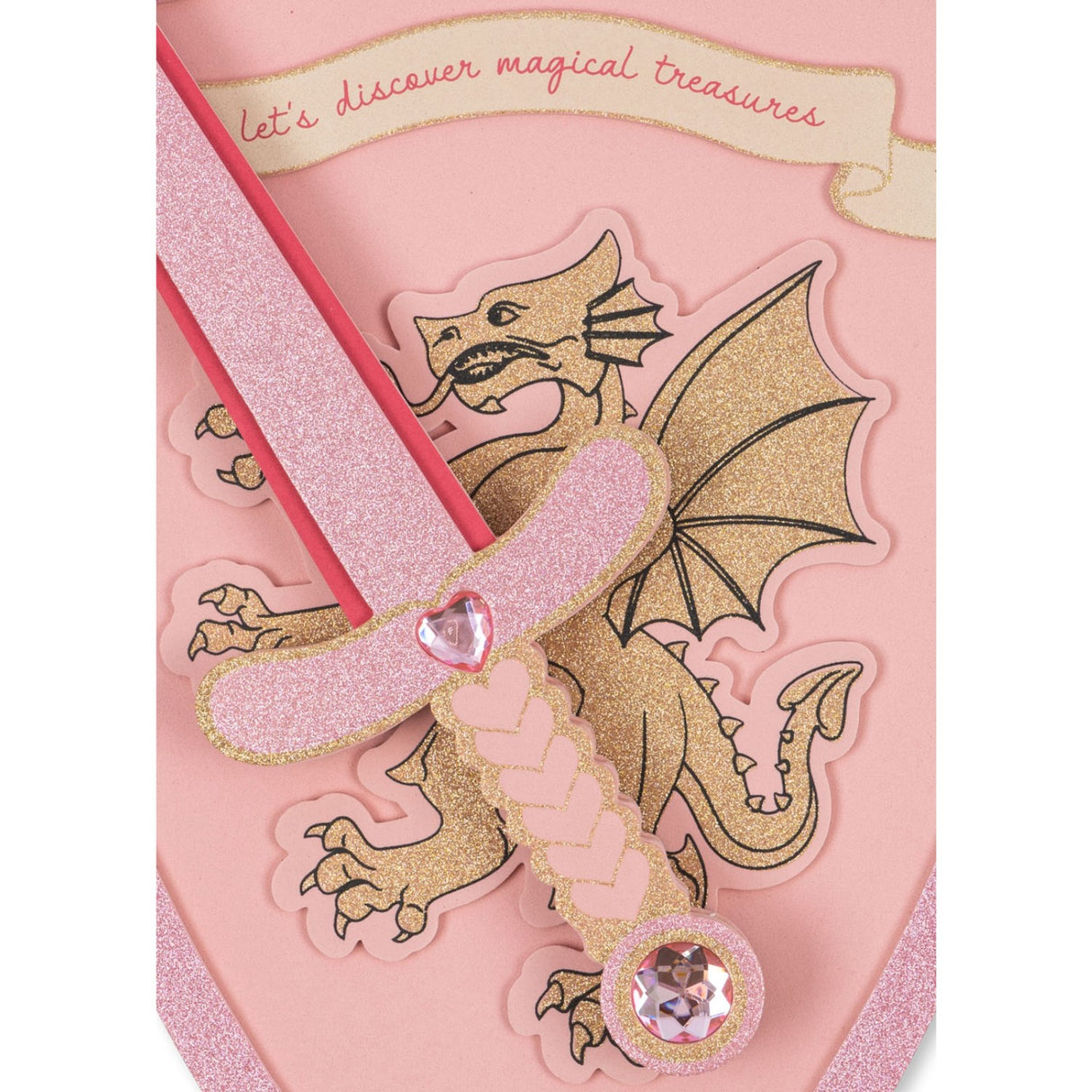 Konges Sløjd Pink Glitter Princess Sword And Shield