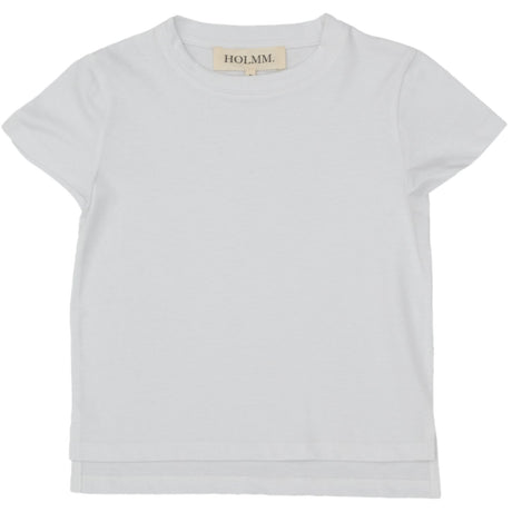 HOLMM White Luis Bomull T-Skjorte