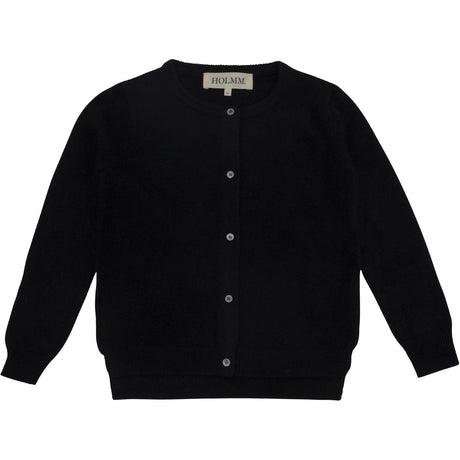 HOLMM Black Molly Cashmere Strikk Cardigan