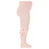 Cóndor Dusty Rose Cotton Tights With Side Openwork