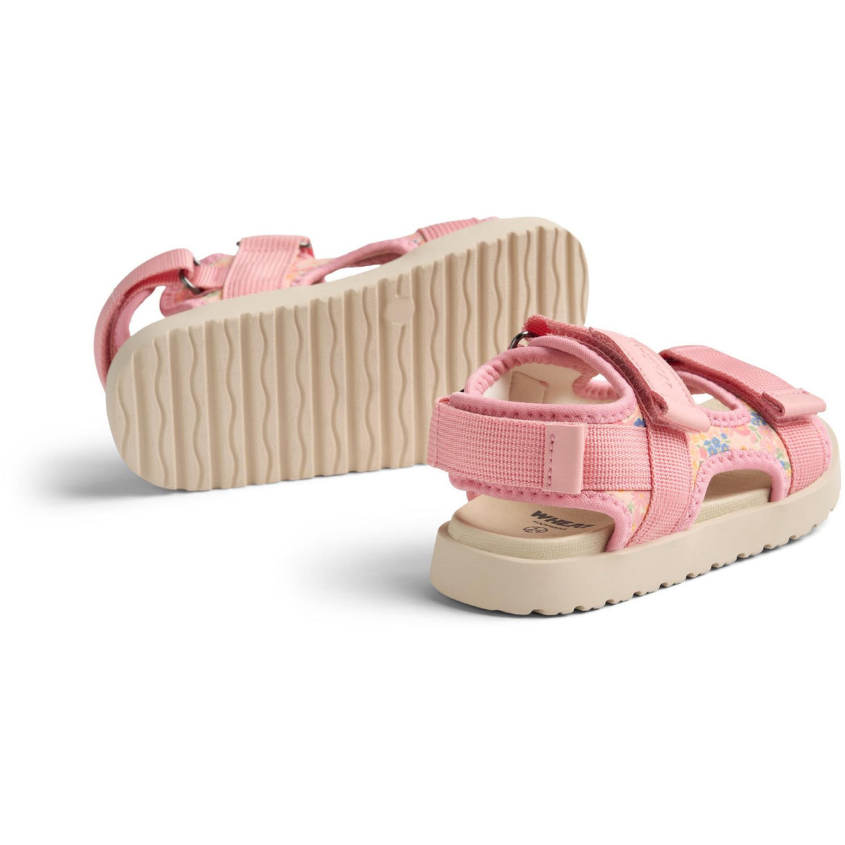 Wheat Multi Flowers Sandal Mandy