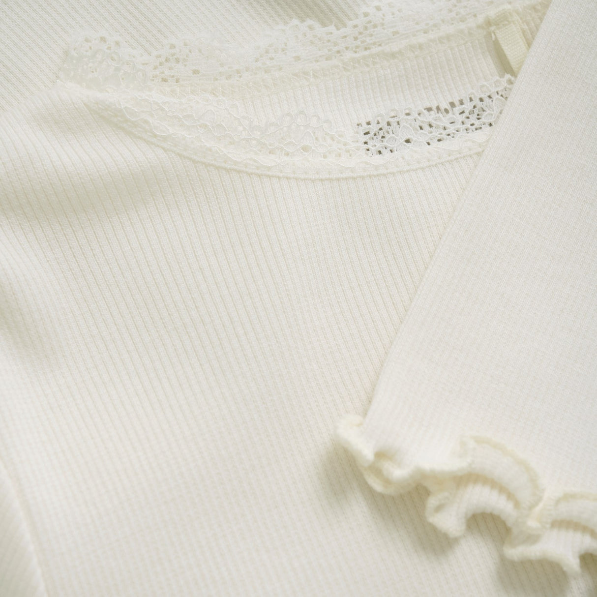 Huttelihut Antique White T-Shirt Ls Rib