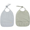 FILIBABBA Bib med slips 2-pack Pearl Blue/Desert Sage