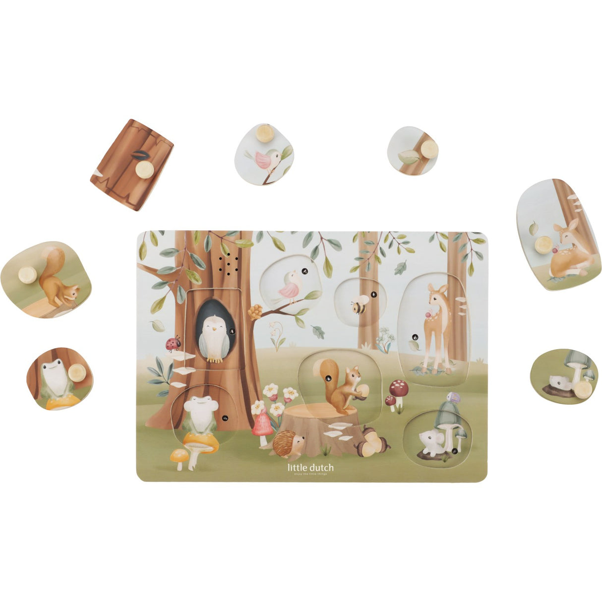 Little Dutch Forest Friends Multi Puslespill Med Lyd