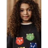 Mini Rodini Black Cool Cats Application Collegegenser