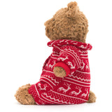 Jellycat Bartholomew Bjørn Vinterpyjamas 26 cm