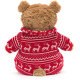 Jellycat Bartholomew Bjørn Vinterpyjamas 26 cm