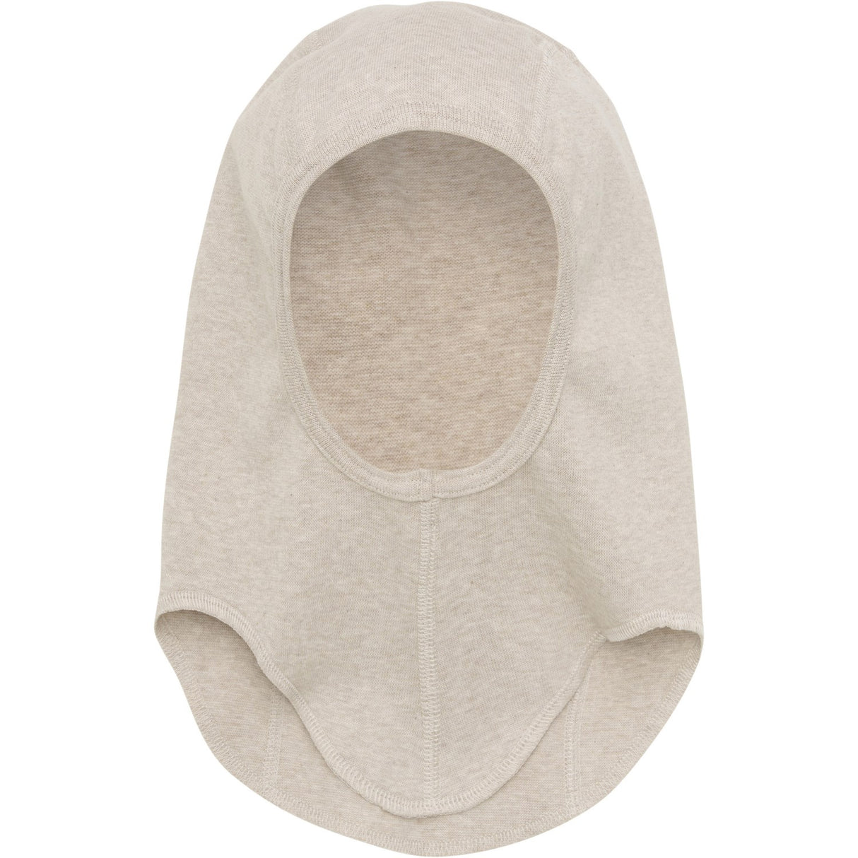 Huttelihut Camel Melange Balaclava Bomull Ribbe