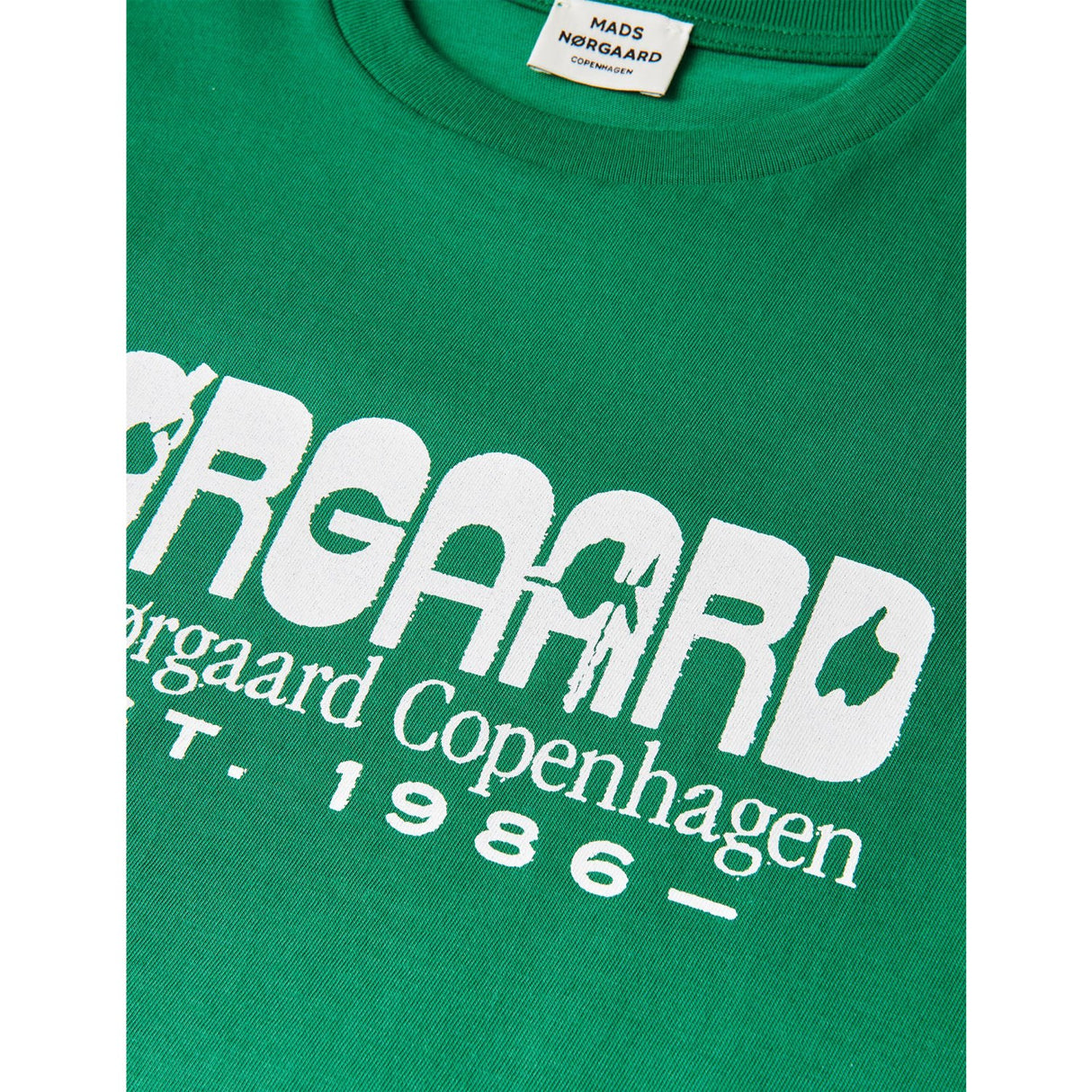 Mads Nørgaard Verdant Green Printed Tee Thorlino Tee