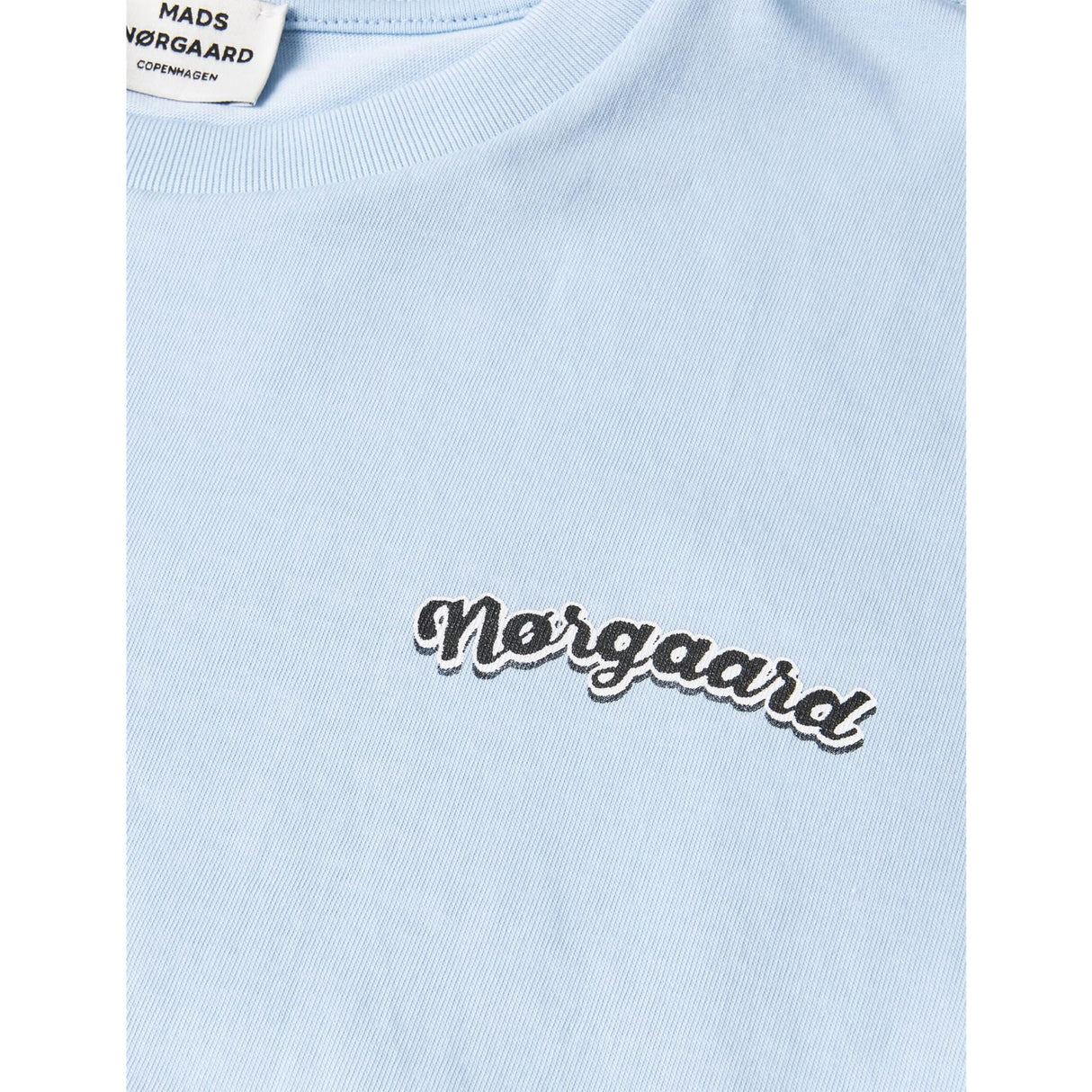 Mads Nørgaard Cashmere Blue Printed Tee Thorlino Tee