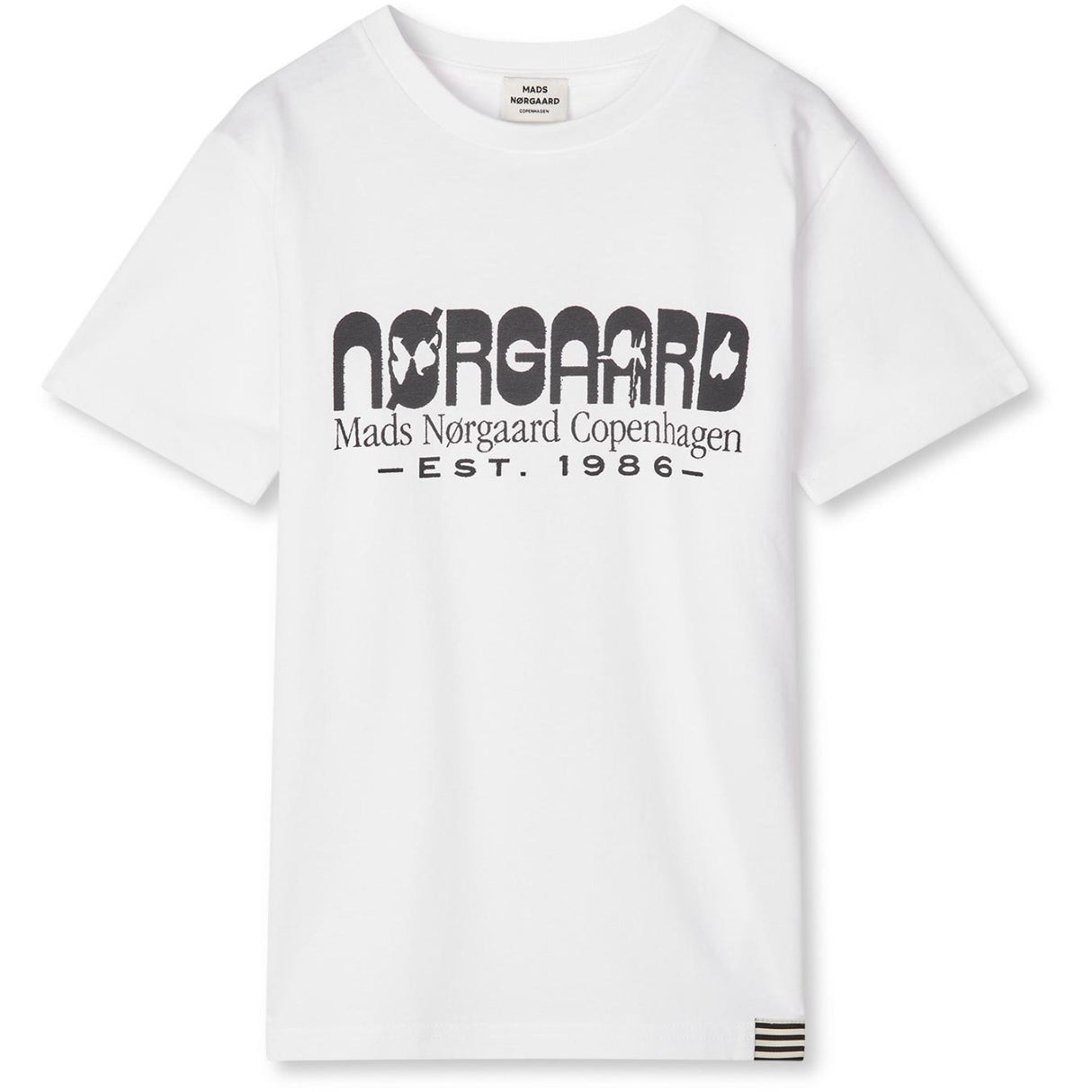 Mads Nørgaard White Printed Tee Thorlino Tee