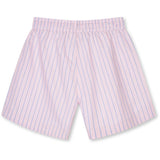 Mads Nørgaard Pinstripe/Parfait Pink Crisp Poplin Pio Shorts