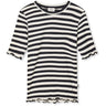 Mads Nørgaard Svart/Vanilla Ice 5X5 Classic Stripe Tuviana Tee