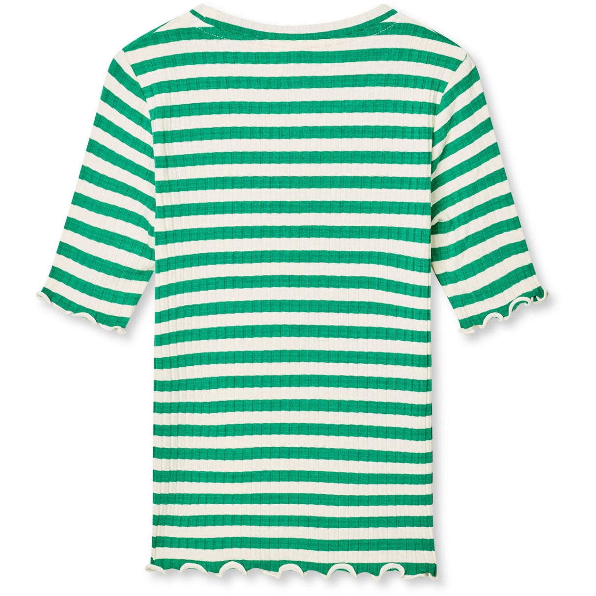 Mads Nørgaard Vanilla Ice/Frodig Grønn 5X5 Classic Stripe Tuviana Tee