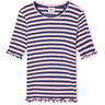 Mads Nørgaard Parisian Night/Parfait Rosa 5X5 Classic Stripe Tuviana Tee