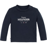 Tommy Hilfiger Dark Night Navy Monotype 1985 Logo Bluse