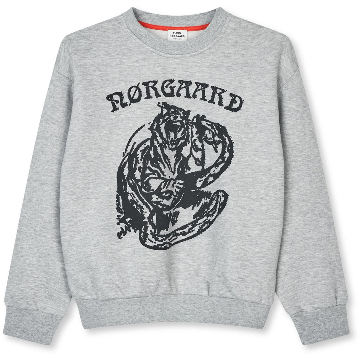 Mads Nørgaard Light Grey Melange Mix Sweat Sonar Sweatshirt