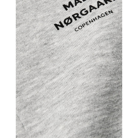 Mads Nørgaard Grey Melange Mix Sweat Crewie Half Zip Sweatshirt