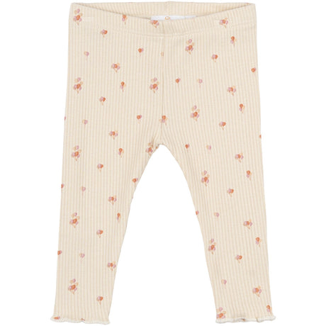 THE NEW Siblings White Swan AOP Noella Rib Leggings