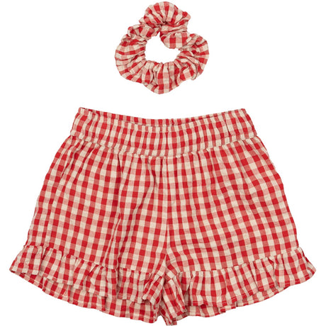 The New Poppy Red Check Nally Shorts