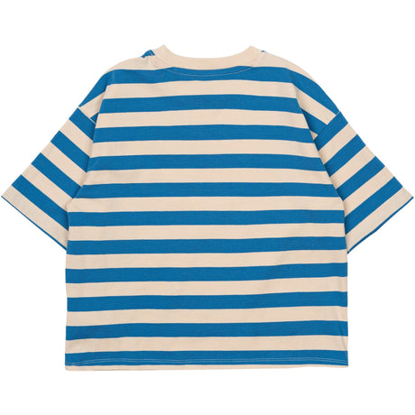 The New White Swan Striped Nanny Oversize T-Skjorte