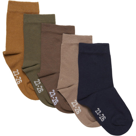 Minymo Dried Herbs Ankle sock - multi (5-pakning)