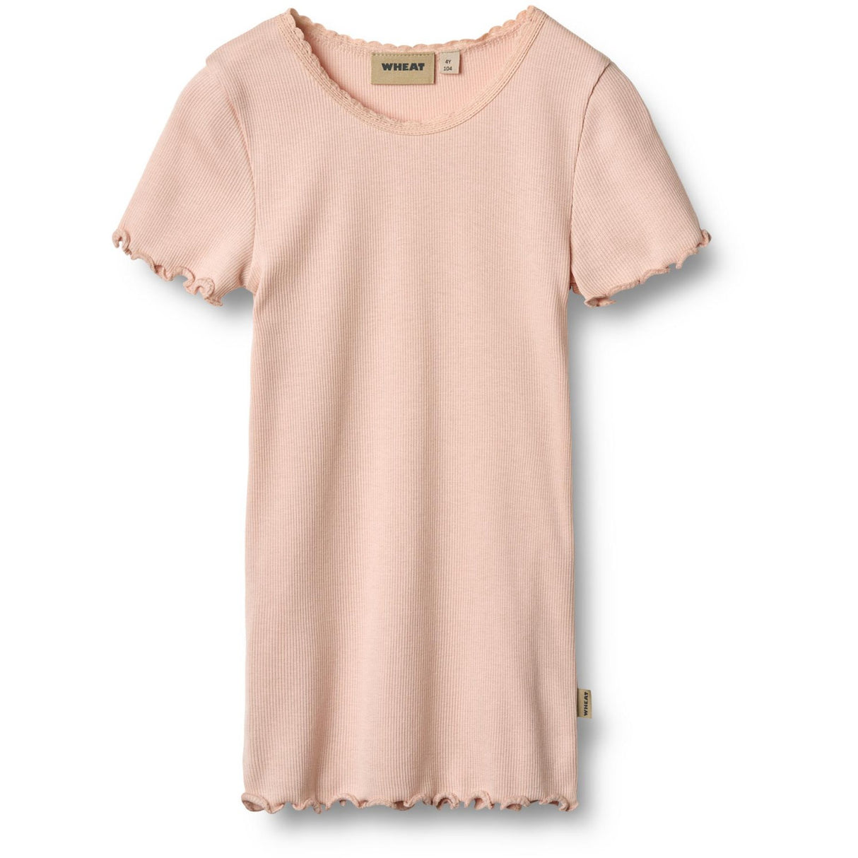 Wheat Powder Rib T-Skjorte S/S Katie