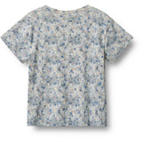 Wheat Blue Summer Flowers T-Skjorte S/S Ella