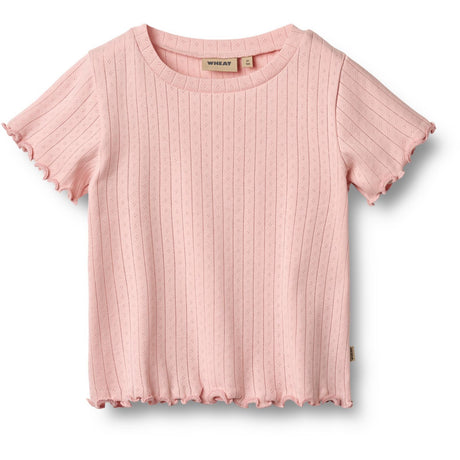 Wheat Rose Sprinkle Rib T-Skjorte S/S Irene