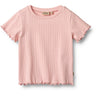 Wheat Rose Sprinkle Rib T-Skjorte S/S Irene