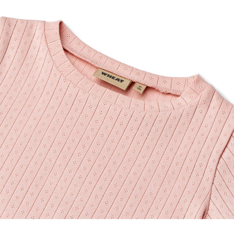 Wheat Rose Sprinkle Rib T-Skjorte S/S Irene