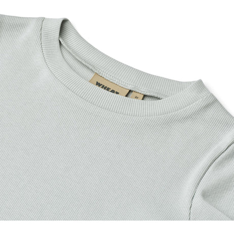 Wheat Soft Blue Rib T-Skjorte S/S Irene