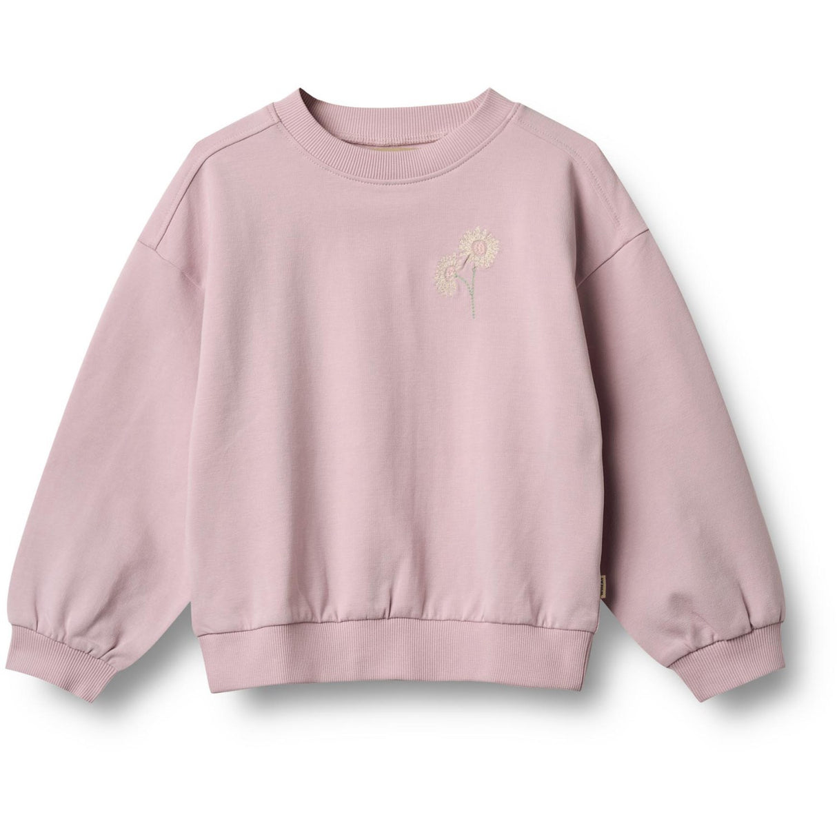 Wheat Lavender Mist Collegegenser L/S Embroidery Eliza
