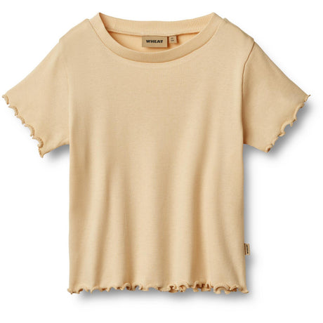 Wheat Macadamia Rib T-Skjorte S/S Irene