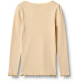 Wheat Macadamia Rib Bluse L/S Reese