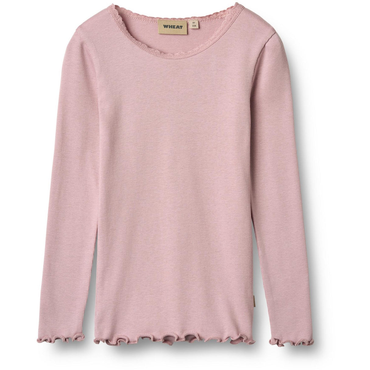 Wheat Lavender Mist Rib T-Skjorte L/S Reese